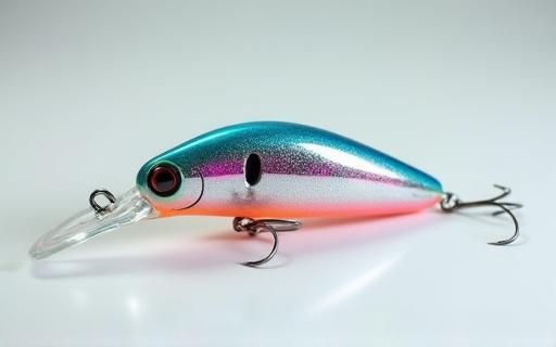 Close-up of a small micro-jig lure for tactical fishing